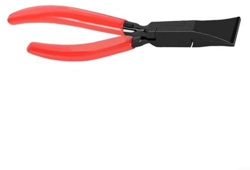 EXTRWORY Set di pinze professionali pieghevoli per lamiera, 180 mm, per piegare bordi in lamiera di ferro, acciaio ad alto tenore di carbonio, manico antiscivolo, rosso nero (180°)