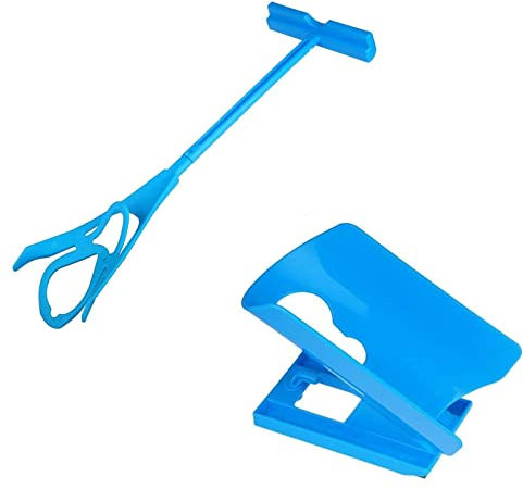 Duokirs Aiuto per indossare calze e calze dopo un intervento chirurgico all'anca per donne incinte anziane e disabili, Blu