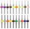 HUAZIZ 20 Piezas PCB Drill Bits Set Mini Brocas Carburo de 0,1 mm a 2,0 mm de Micro Grabado Herramientas para Grabado de Joyería CNC Carpintería (1 Unids Cada Uno)