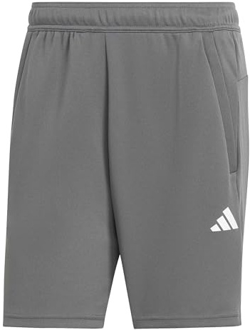 adidas Men's Train Essentials All Set Training Shorts, Grey Five/White, 3XL