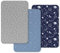 Unnivoll Sábanas bajeras para cuna, 140 x 70 cm, supersuaves y transpirables, acogedoras sábanas para cuna, paquete de 3 unidades, azul oscuro