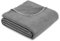 bugatti Decke 150x200 cm - Baumwollmix, Made in Germany, warm & waschbar, Kuscheldecke grau einfarbig