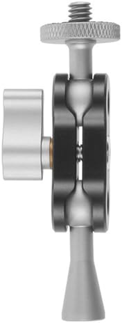 Hållbarhetsarm med 1/4 tums skruv för kamera och belysningstillbehör för stabilitet i foton videor dubbelt bollhuvud