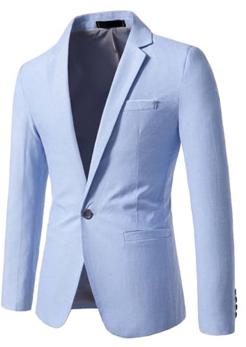 Herrar casual mode enradig kavaj slim fit för snygg fritidslook med modern knappstängning lätt för mångsidiga kombinationer vardag eller kontor