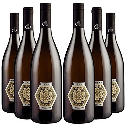 Furlan Low Sugar Prosecco DOC Frizzante Lightly Sparkling Brut Lower Calorie Skinny Style (75cl x 6)