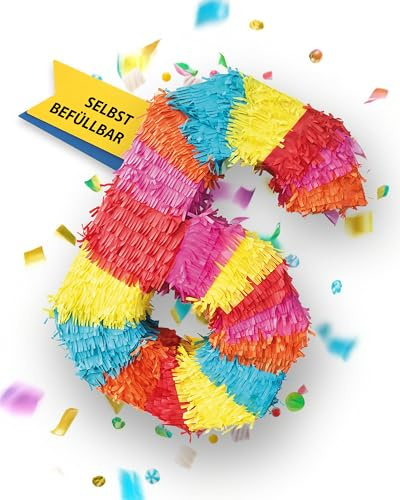 Pinata numéros 0-9 enfants anniversaire beat pinata 50 x 35 x 8cm décoration décoration anniversaire (6)