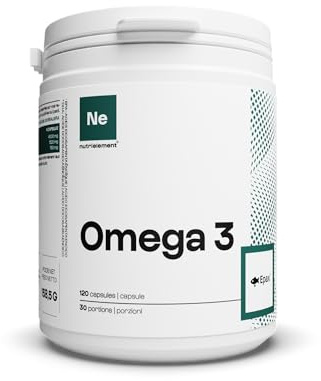 Nutrielement - Oméga 3 Epax® 4000mg - 120 capsules - Equilibre EPA 1520mg & DHA 760mg - Huile de Poisson Sauvage - Pêche durable - Indice d'oxydation ultra faible | By Nutrimuscle
