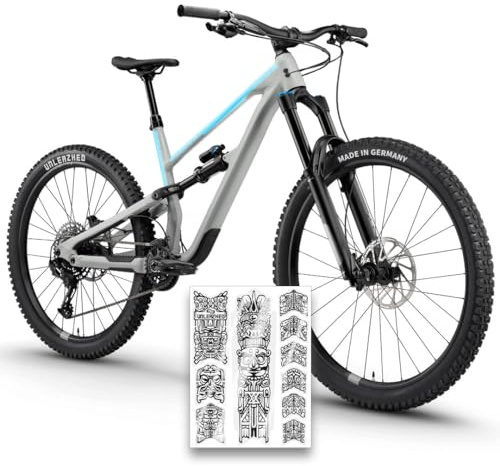 unleazhed Bike Protection BP01 S Frame Eldorado Glossy | Rahmenschutzfolie für Mountainbikes | Made in Germany | 10 -teiliges Rahmenschutz-Set | extrem reißfest