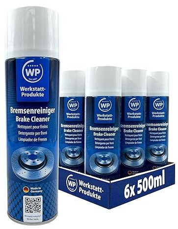 6x Bremsenreiniger 500ml WP Dosen original von Werkstatt-Produkte - Sprüht 360° in jeder Lage
