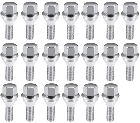 X AUTOHAUX 6511051AA 20 Pcs Car Wheel Lug Bolts for Jeep Compass 2.4L 17-23