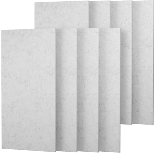 TONOR 8PCS Acoustic Panels, 47.2″ x 23.6″ x 0.35″, Full Self-Adhesive Soundproof Wall Panels, Sound Absorbing Panels for Noise and Echo Reduction, Acoustic Treatment for Studio, Home, Office, Grey