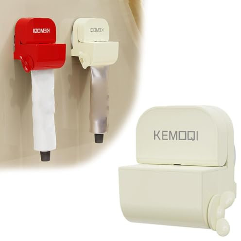 Presse-dentifrice mural pour tube de dentifrice, rouleaux pressifs de dentifrice, support de siège d'essorage en plastique, distributeur de rouleau de dentifrice pour salle de bain