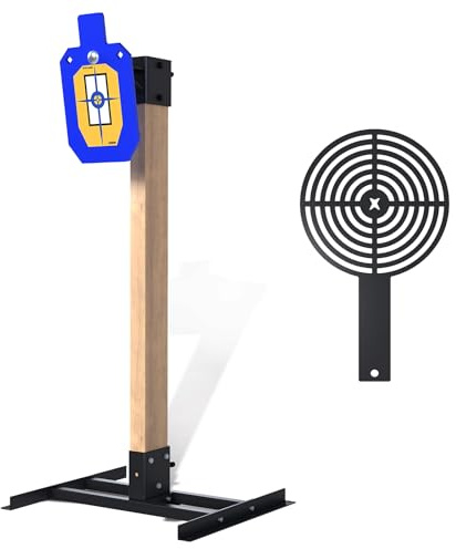 ATFLBOX 1/2 inch Thick AR500 Steel Target Stand System, 7 x 12 Torso Shooting Targets with 2x4 Targets Stand Kit and Target Painting Stencil