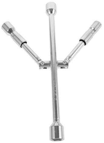 DIYEAH Clé à Écrou à Voies Pliable Outil De Démontage De Pneu De Voiture Clé Pour Voiture Et Suv Extracteur Écrous De Roue