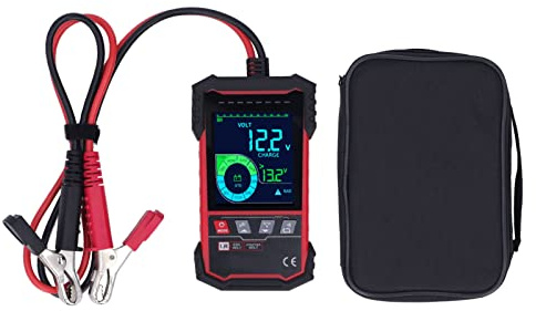 Testeur de Charge CCA 12V/24V, Analyseur de Batterie de Voiture, Camion et Bateau avec écran 3,2 Pouces pour Test d'État de Batterie et Conseils Professionnels