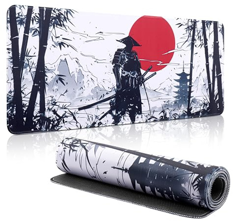 Yimomoyi Spelmusmatta 800 x 300 m - XXL stor halkfri musmatta (japansk samurai B)