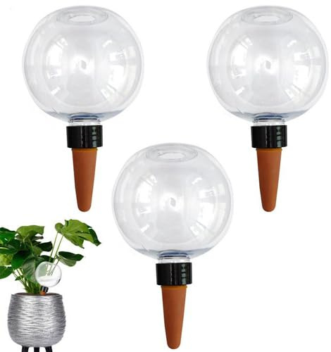 Lot de 3 boules d'irrigation - Arrosage automatique des - Bâtons d'arrosage portables de 500 ml - Pour la maison, le balcon, le salon, l'appartement
