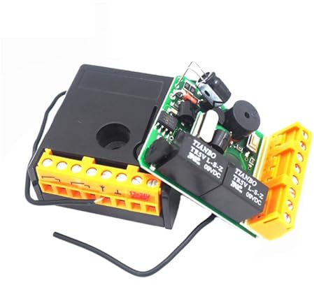 Abrepuertas automático, Receptor en la puerta de garaje inalámbrico de 2 canales, mando a distancia for puerta de garaje, funciona con todos los códigos variables en 433MHz