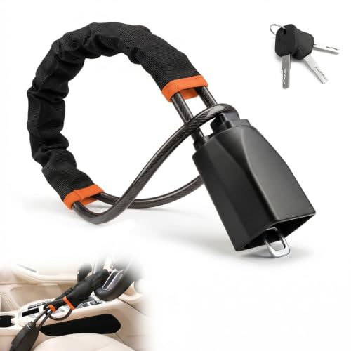 Steering Wheel Lock, Seat Belt Lock, Flexible Car Lock Anti-Theft Device