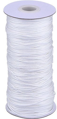 90 Meter/Rolle, weiße, geflochtene Schnur für Aluminium-Jalousieschatten, Gartenpflanzen und Handwerk (1,8 mm)