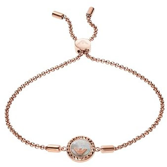 Emporio Armani Armband Für Frauen, Länge: 165-235mm / Größe: 12X12X3mm Rose Gold Edelstahlarmband, EGS2568221
