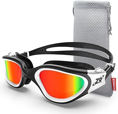 ZIONOR Gafas de natación,G1MAX polarizadas para natación con protección UV | antiempañamiento, correa ajustable para adultos y hombres y mujeres