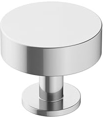 Amerock | Cabinet Knob | Polished Chrome | 1-1/4 inch (32 mm) Diameter | Radius | 1 Pack | Drawer Knob | Cabinet Hardware