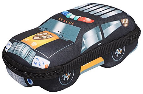 Federmäppchen Auto Form Mäppchen Wasserdicht Federkasten 3 Fächer Stifte Etui Reißverschluss Federtaschen Jungen Bleistifttasche Groß Box Organizer Mädchen Schreibwaren Veranstalter Briefpapier Pouch