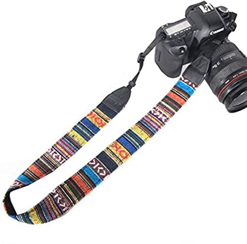 CABLEPELADO Correa de cámara, Correa de Hombro para cámara, cinturón de Seguridad para la cámara, Hebillas de liberación rápida, Apto para Cámaras SLR DSLR DSLR Universal, Vintage (Tipo 1)