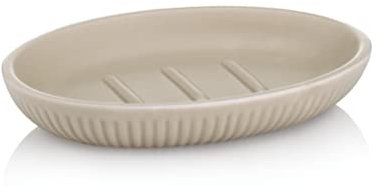 KELA Seifenschale 4-teilig, Grau, 13,5 x 9,5 cm