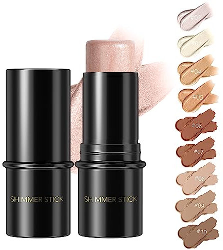 Highlighter Probuk Bronze Creme Highlighter Make Up Contouring Stick, Gesichts Highlighter für Langanhaltende Konturen Und Perfekte Abdeckung (03#)
