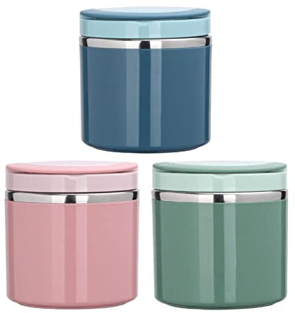 Contenitore termico per cibo, contenitore termico con manico, 1000 ml, in acciaio inox, per mantenere caldo e caldo, ideale per le vacanze, pranzo per mantenere cibo caldo e freddo