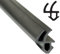 SN-TEC Fensterdichtung/Renovierungsdichtung/Fenstergummi SD 2152 für 3,5 bis 5,0mm Nut z.B. für Rehau Fenster, Farbe: schwarz (5 Meter)