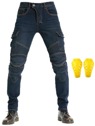 GEBIN Men’s Motorcycle Jeans with Removable Armour, Motorbike Trousers | Versatile riding trousers designed for daily commutes, touring and weekend rides