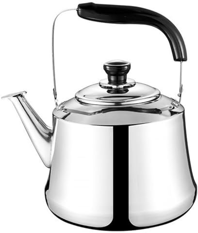 Bouilloire Sifflante en Acier Inoxydable pour Toutes Les Cuisinières Bouilloire Vintage Bouilloire Gaz pour Cuisinière, Cuisine, Intérieur, Extérieur, Randonnée, Pique, Camping 1L