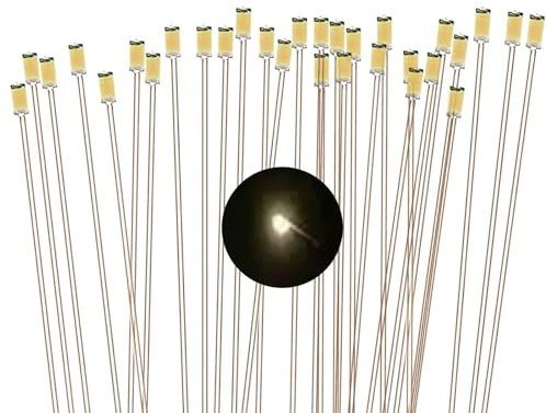 30 st förkopplade SMD mikro LED-dioder, 0805 lödd mini LED-lysdiod