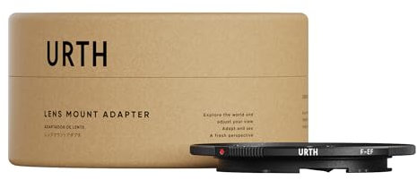 Urth - Adaptador de Objetivo Compatible con Objetivos Nikon F y cuerpos de cámara Canon EF & EF-S
