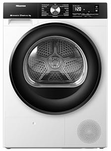 Hisense DH3S902BW3, 9KG, Kondensation mit Wärmepumpe, 16 Programme, ConnectLife, TwinAir, Weiß, EEK A+++