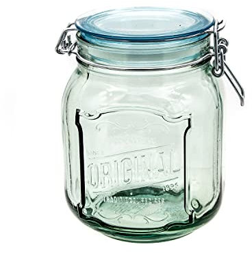 Memo - Barattolo in vetro originale con chiusura a leva, 1,1 l