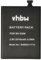 vhbw batteria sostituisce Microsoft/Nokia BV-5QW per smartphone cellulare (2510mAh, 3,8V, Li-Ion)