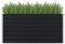 Keketa Hochbeet Metall Gartenbeet Pflanzkübel Kräuterbeet Pflanzkasten Blumenkasten Gemüsebeet Hochbeet für Garten Balkon Terrasse Anthrazit 160 x 80 x 77 cm Verzinkter Stahl