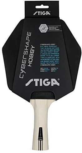 STIGA Raquette de Tennis de Table Cybershape Hobby - Raquette de Ping-Pong Facile à Jouer avec la Forme Cybershape