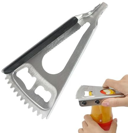 SEATOGEM Apri-Tutto Multifunzionale, Apriscatole 7-in-1, Apribottiglie Manuale, Apriscatole per Aprire Bottiglia di Birra, Lattine, Barattoli