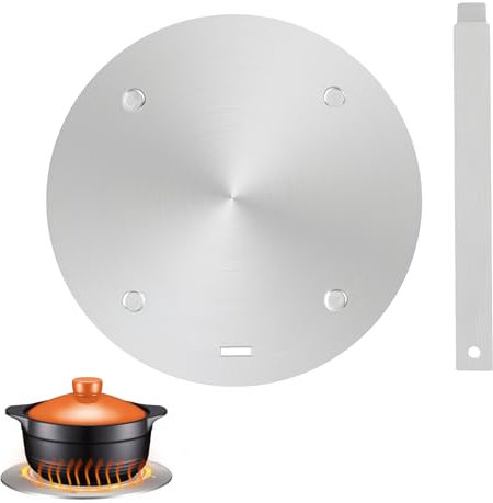 volumoon Piastra per Induzione Adattatore 20 cm, Piastra Diffusione di Calore, Piattello a Induzione, Adattatore per Piano Cucina a Induzione, Adattatore per Induzione 20 cm per Utensili da Cucina