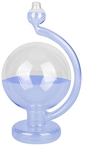 Weather Forecast Glass Bottle Innovative Barometer, Home Decoration for Predicting Weather Condition with Liquid Inside, Blue, 15cm