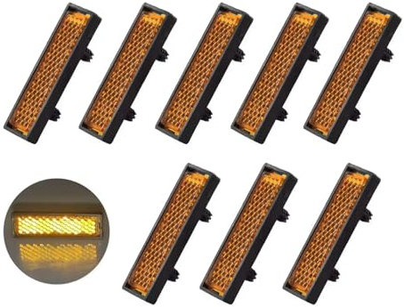 8-Stück Reflektoren Fahrrad,Fahrrad Reflektoren,Fahrrad Reflektoren Set für Katzenaugen,Pedalreflektor Fahrrad Pedale Set,Fahrradreflektorset Katzenauge Rückstrahler Nacht Sicherheit Reflektierendes