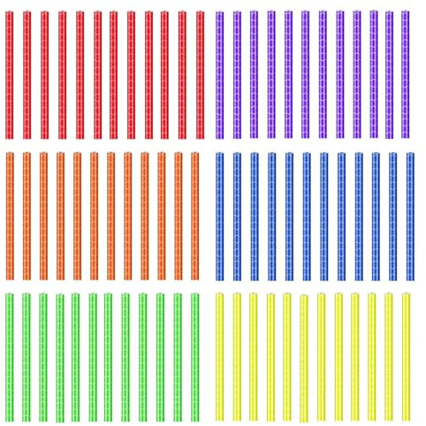 Tkxjry 72 Stück Speichenreflektoren Fahrrad, 360° Sichtbarkeit Reflektoren Fahrrad, Fahrradspeichen Reflektoren Clips, 6 Farben Speichenreflektoren, für Alle Gängigen Speichenräder Mountainbike