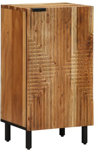 EMYRLXQW Gabinetes y almacenamiento, armarios y estantes de almacenamiento de medios, aparador de madera maciza de acacia de 40 x 33 x 75 cm
