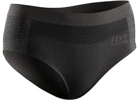 Lurbel Cristallo Briefs, Braguitas Deportivas, Briefs Mujer Termorreguladoras y Anti-Olor, Briefs para Trail Running, Fitness, sin Costuras. Mujer (FR/ES, Letras, L, Regular, Regular, Marengo)