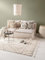benuta Pop Teppich OYO - Creme 80x150 cm - Eleganter Boho Look Teppich für Schlafzimmer und Wohnzimmer - Maschinengewebt - Für Fußbodenheizung geeignet